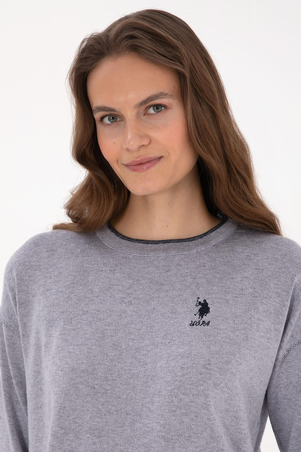 Kad_n Mor Bisiklet Yaka Kazak - U.s. polo assn фото 2