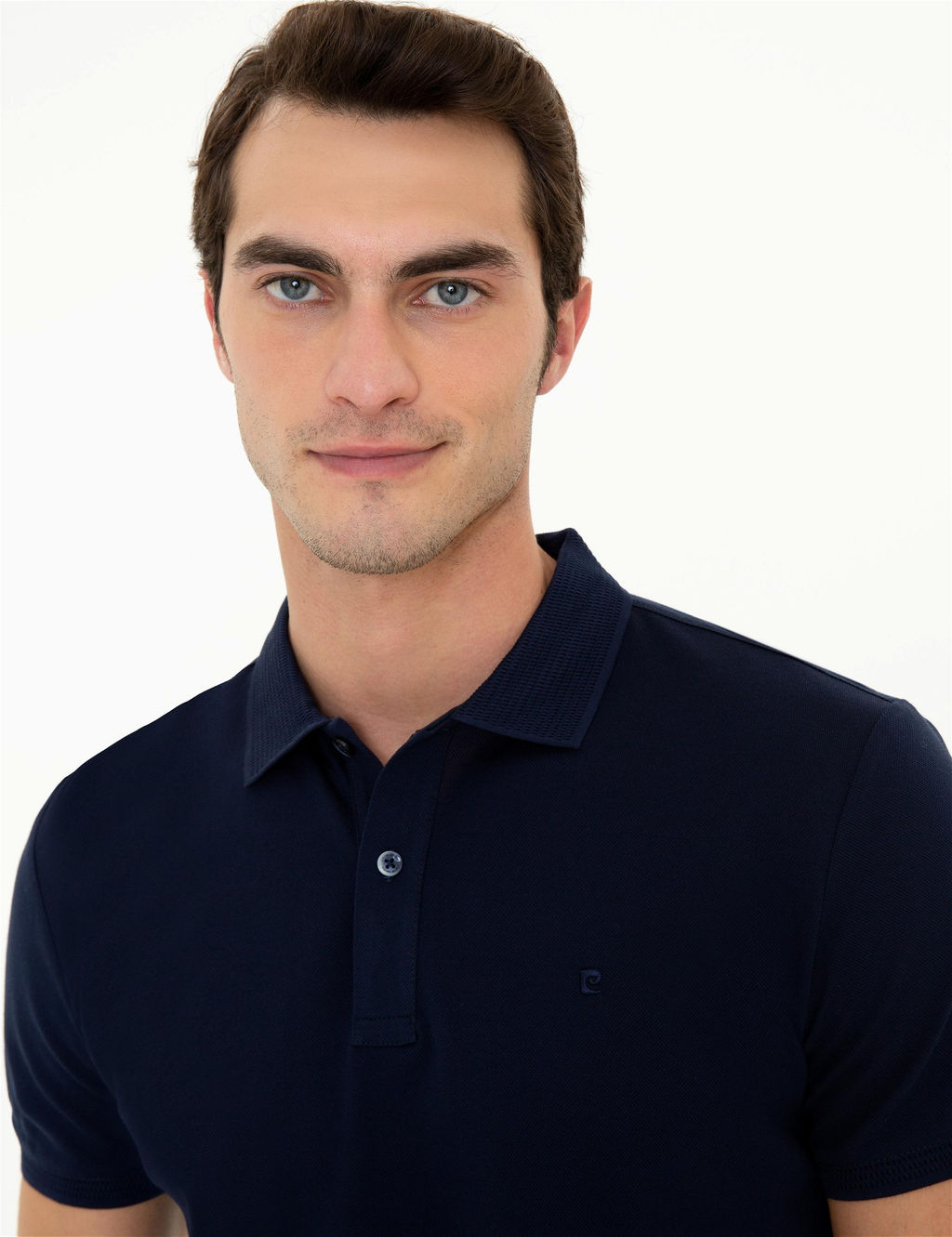 Lacivert Slim Fit Polo Yaka Merserize Ti__rt - Pierre cardin фото 2