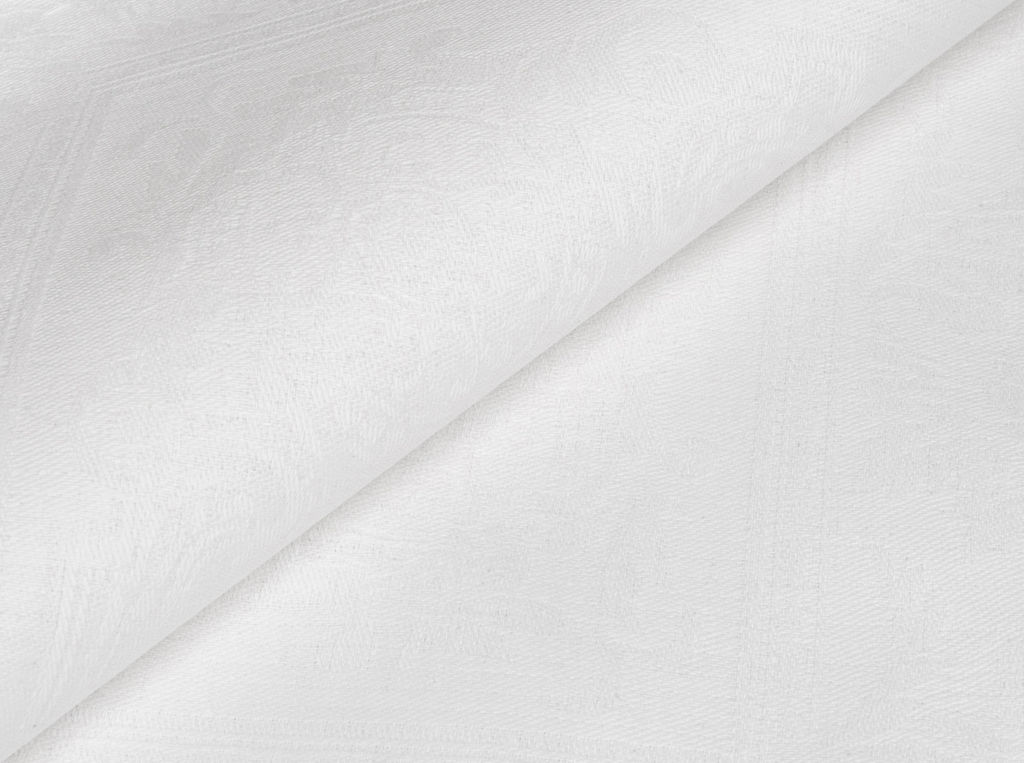 01с-44ЯК Салфетка 45*45 "Акантус" цв. белый (по 6 шт