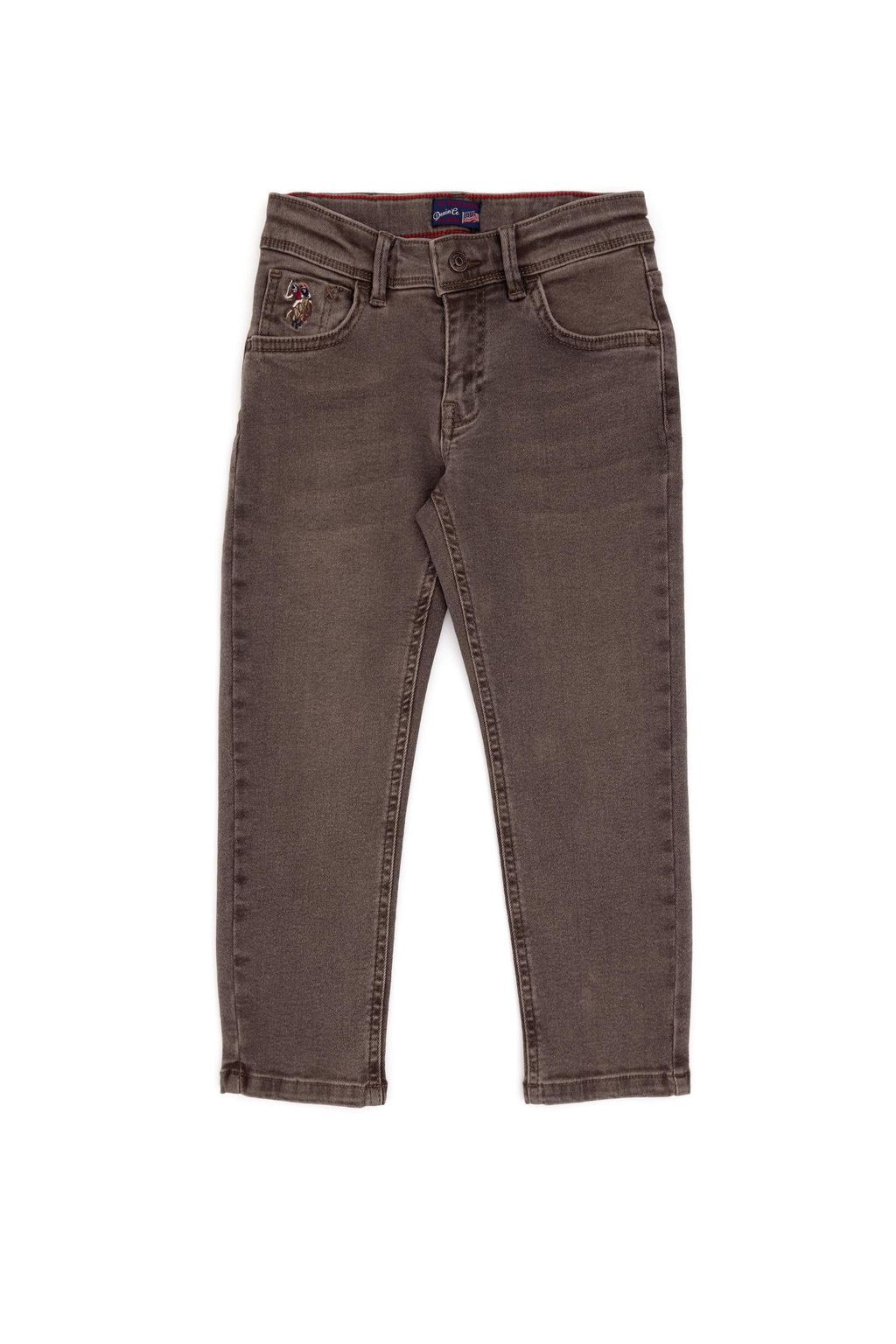 Коричневые джинсовые брюки для мальчика - U.s. polo assn фото 2