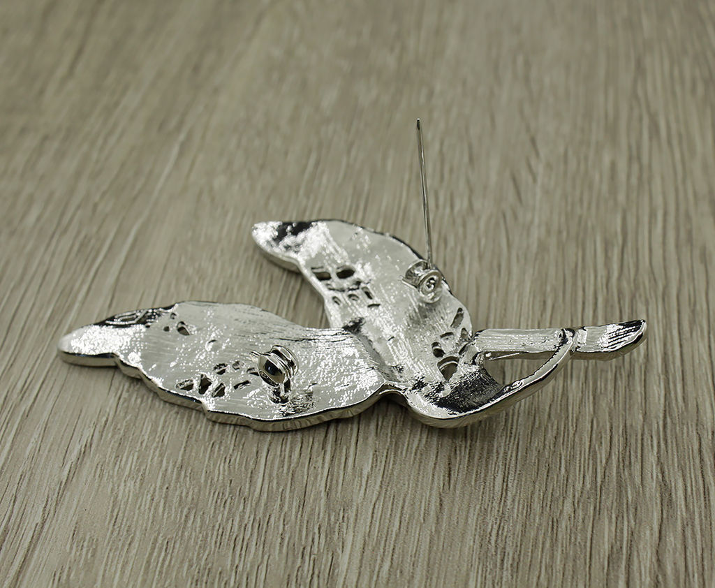 Брошь "Ветвь" перламутр гелиотис