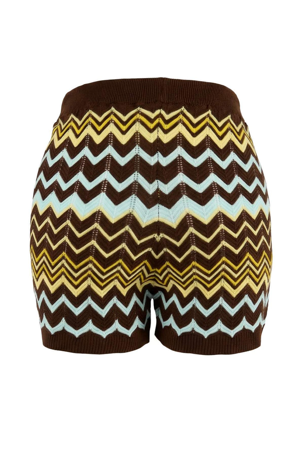 Kahverengi Renk Bloklu Sort-Bluz Triko Alt - Ust Tak?m TWOSS26AU00050 - Trendyolmilla фото 4