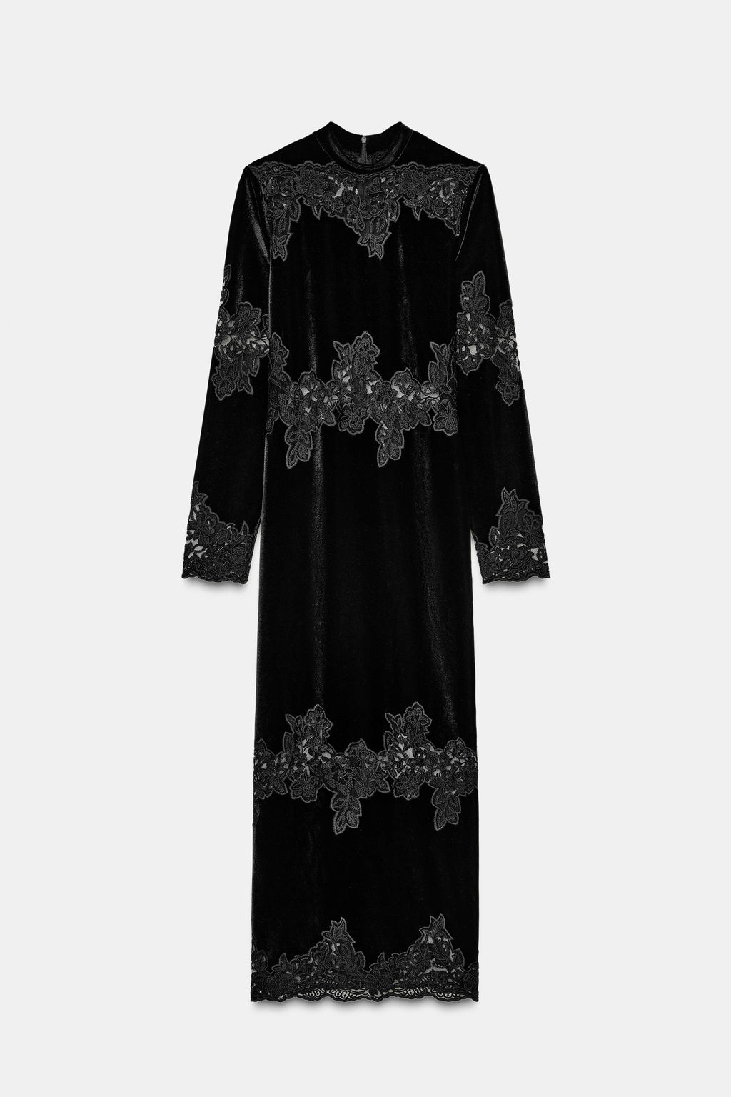 VELVET LACE DRESS - Zara фото 3