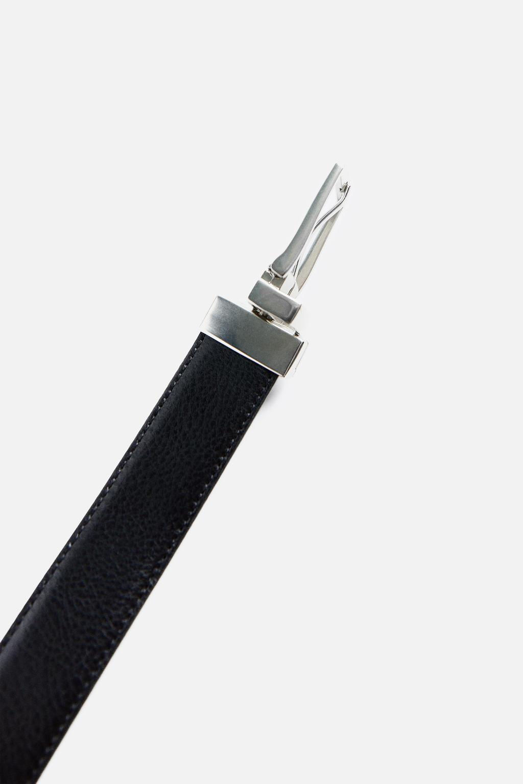 REVERSIBLE LEATHER BELT - Zara фото 4
