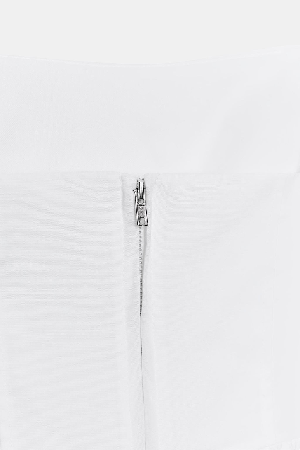 TOP CROP CORSETERO POPEL?N / Blanco - Zara фото 8