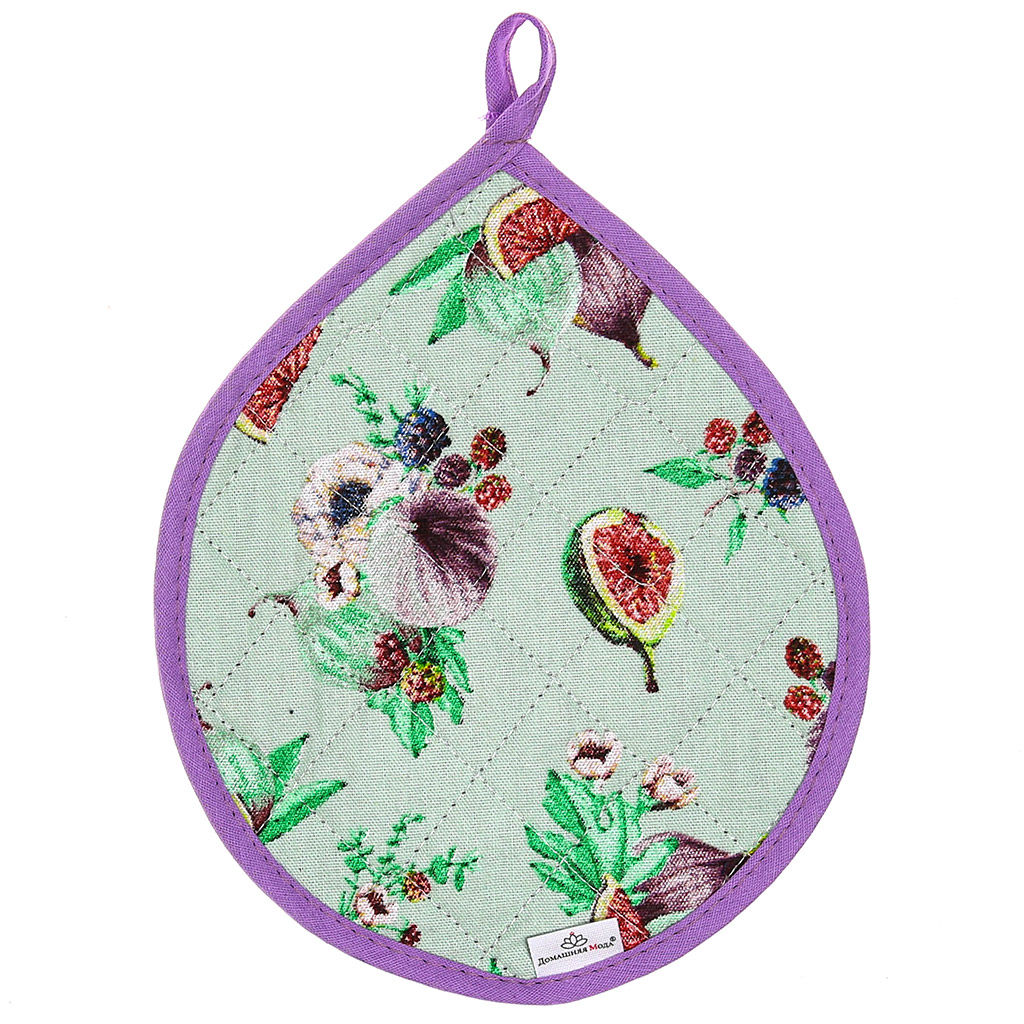 Инжир К Кухонный комплект: прихватка 20х25см Капелька - 2шт, хлопок Премиум 191г/м2 - хлопок 100%, наполнитель - ватин 280гр/м2, Домашняя мода (Россия)  фото 2