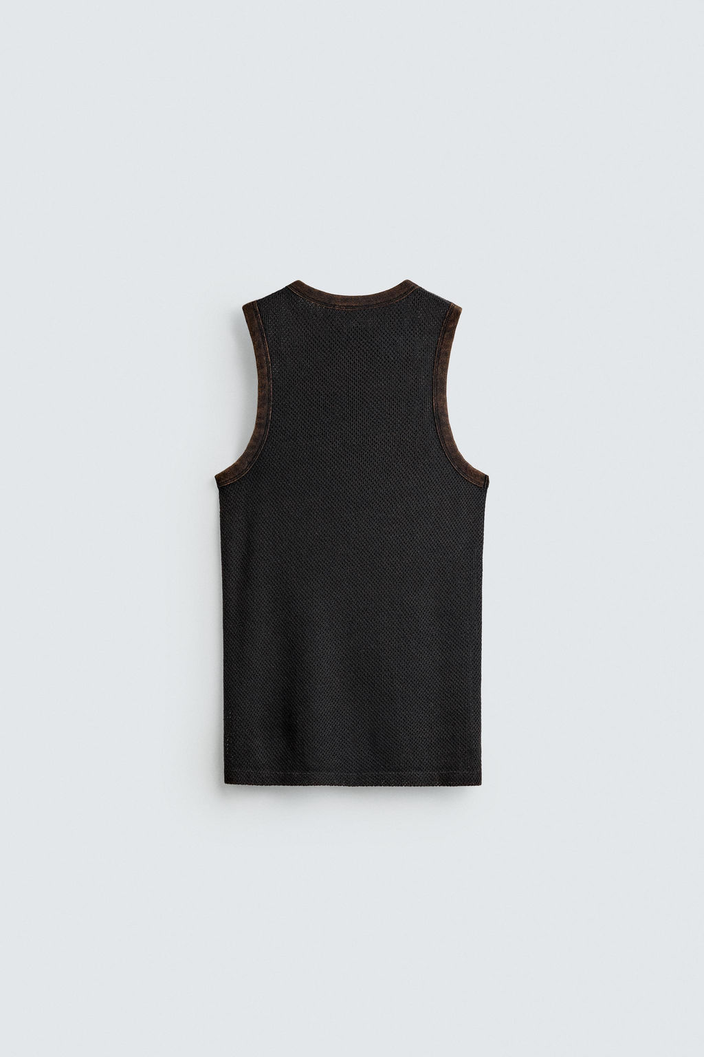 CAMISETA TANK ESTRUCTURA CALADOS / Tostado - Zara фото 7