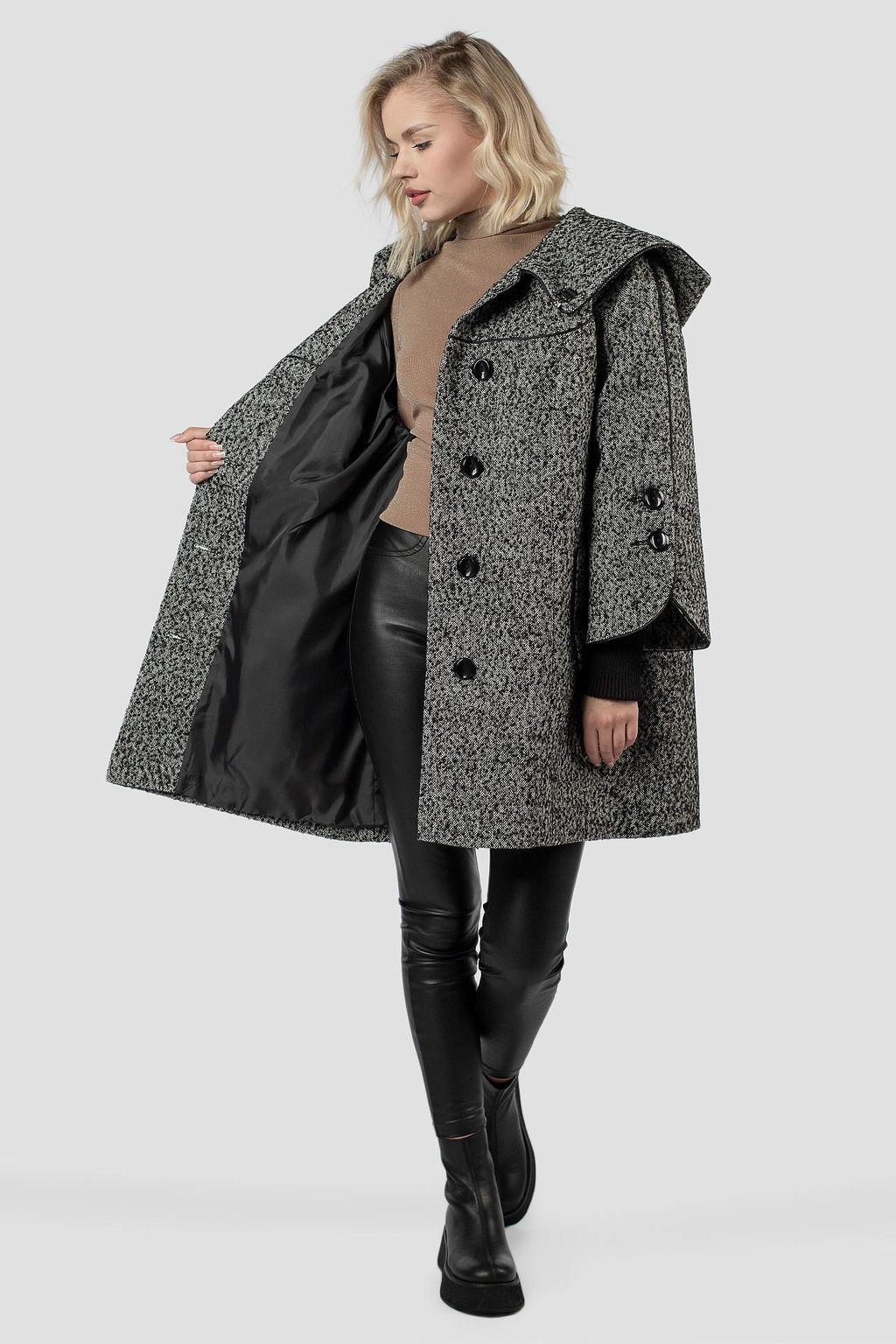 01-09737 Пальто женское демисезонное - El podio фото 2