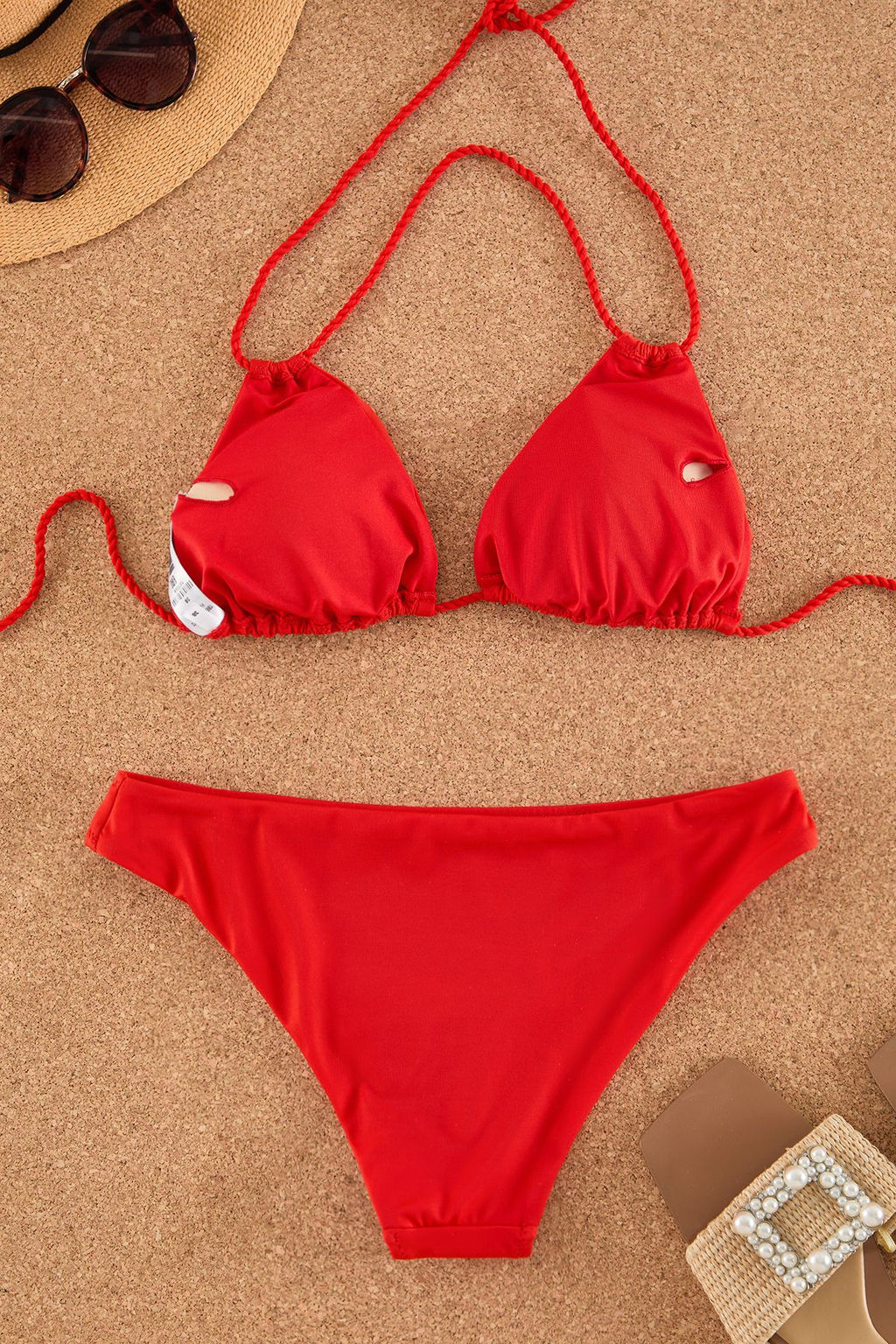 TRENDYOLMILLA Lacivert Ucgen Biyeli Regular Bikini Tak?m? TBESS25BT00072  фото 11
