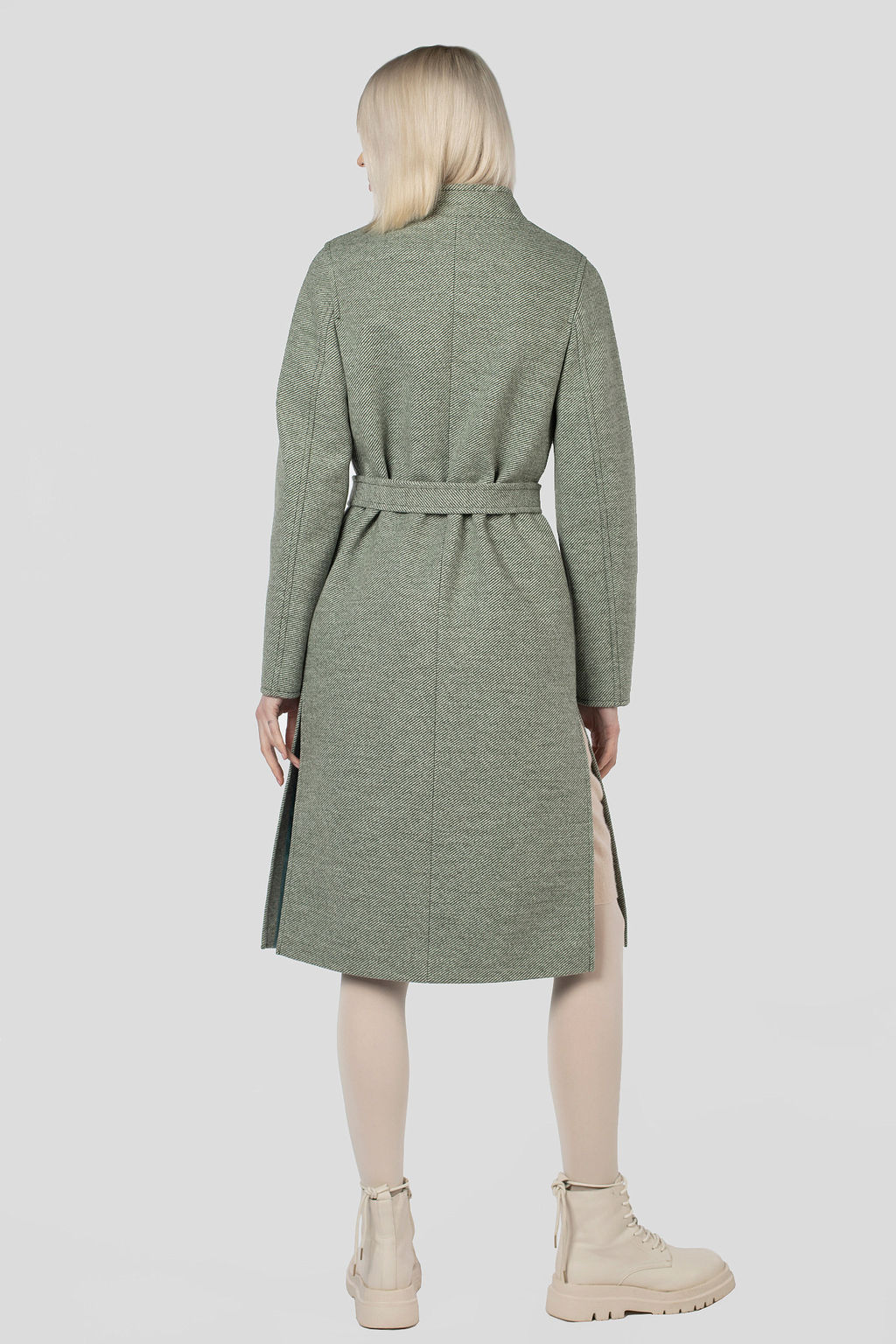 Пальто женское демисезонное (пояс) - El podio фото 4