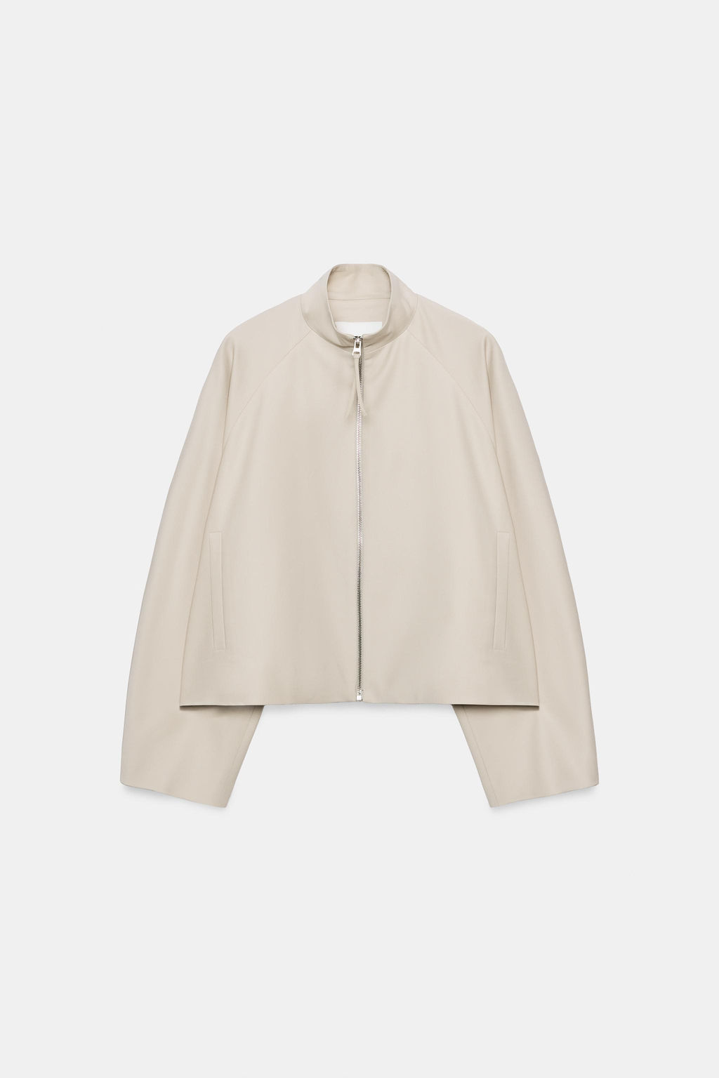 CHAQUETA BOMBER CREMALLERA ZW COLLECTION / Beige - Zara фото 5