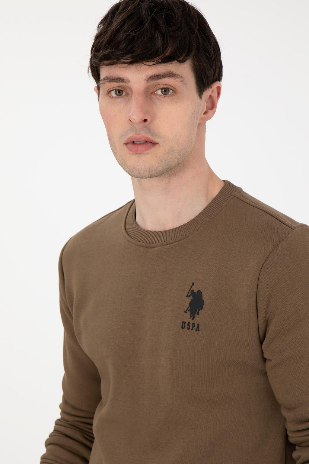 Мужской свитшот цвета хаки Неожиданная скидка в корзине - U.s. polo assn фото 2