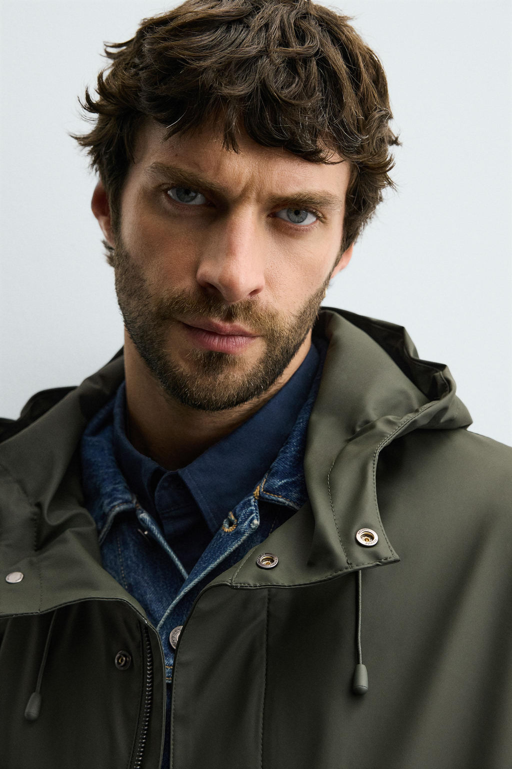 RUBBERISED HOODIE PARKA