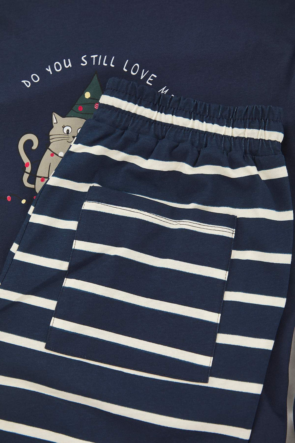 TRENDYOL MAN Bej Cizgili Regular Fit Couple Y?lbas? Orme Pijama Tak?m? TMNAW25PT00045 - Trendyolmilla фото 14