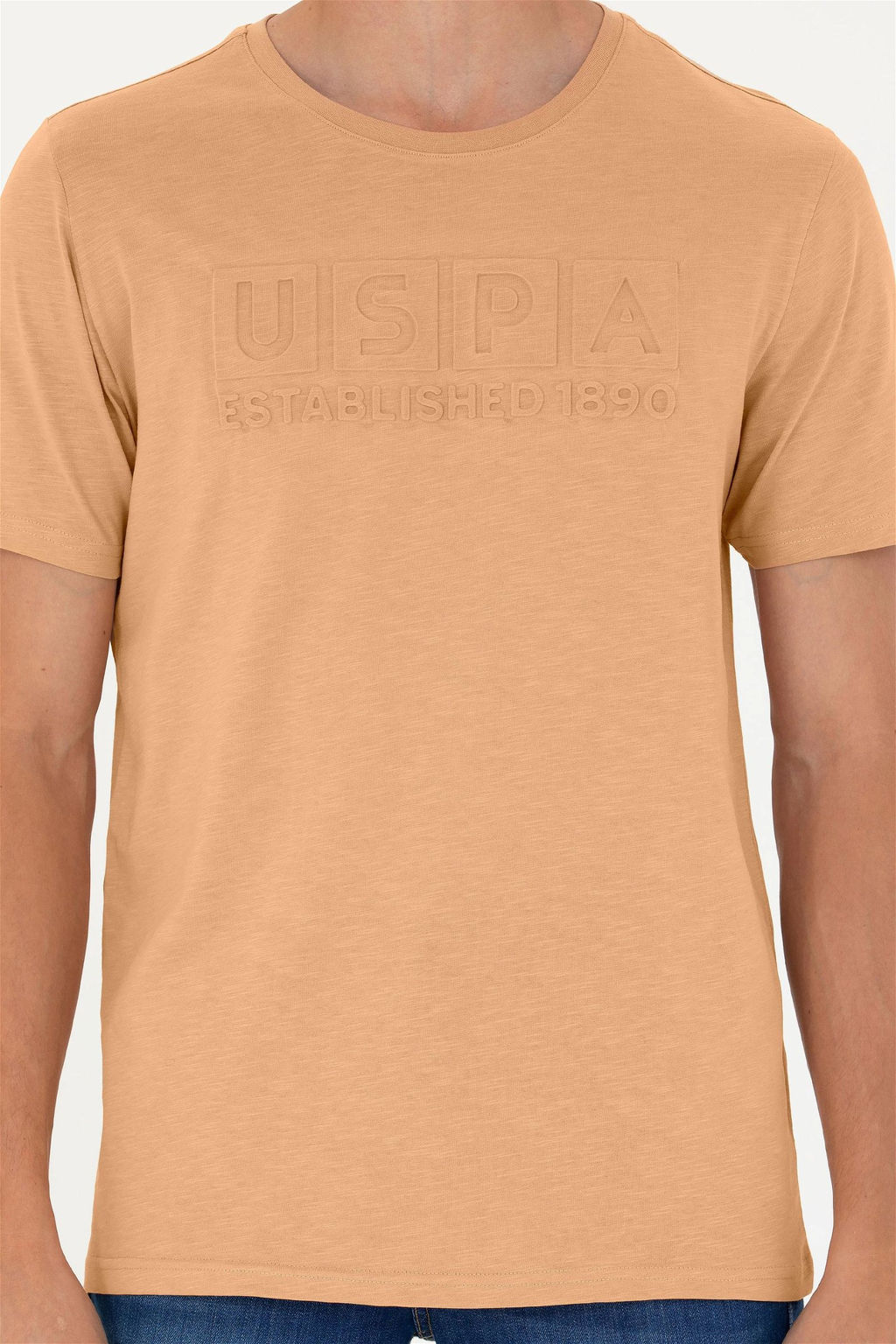 Мужская футболка светло-коричневого цвета - U.s. polo assn фото 13