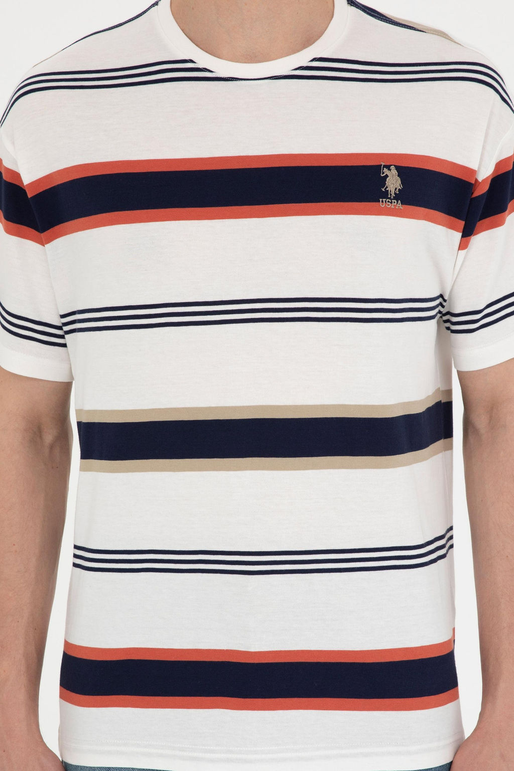Футболка мужская U.S. Polo Assn. красная хлопок  фото 6