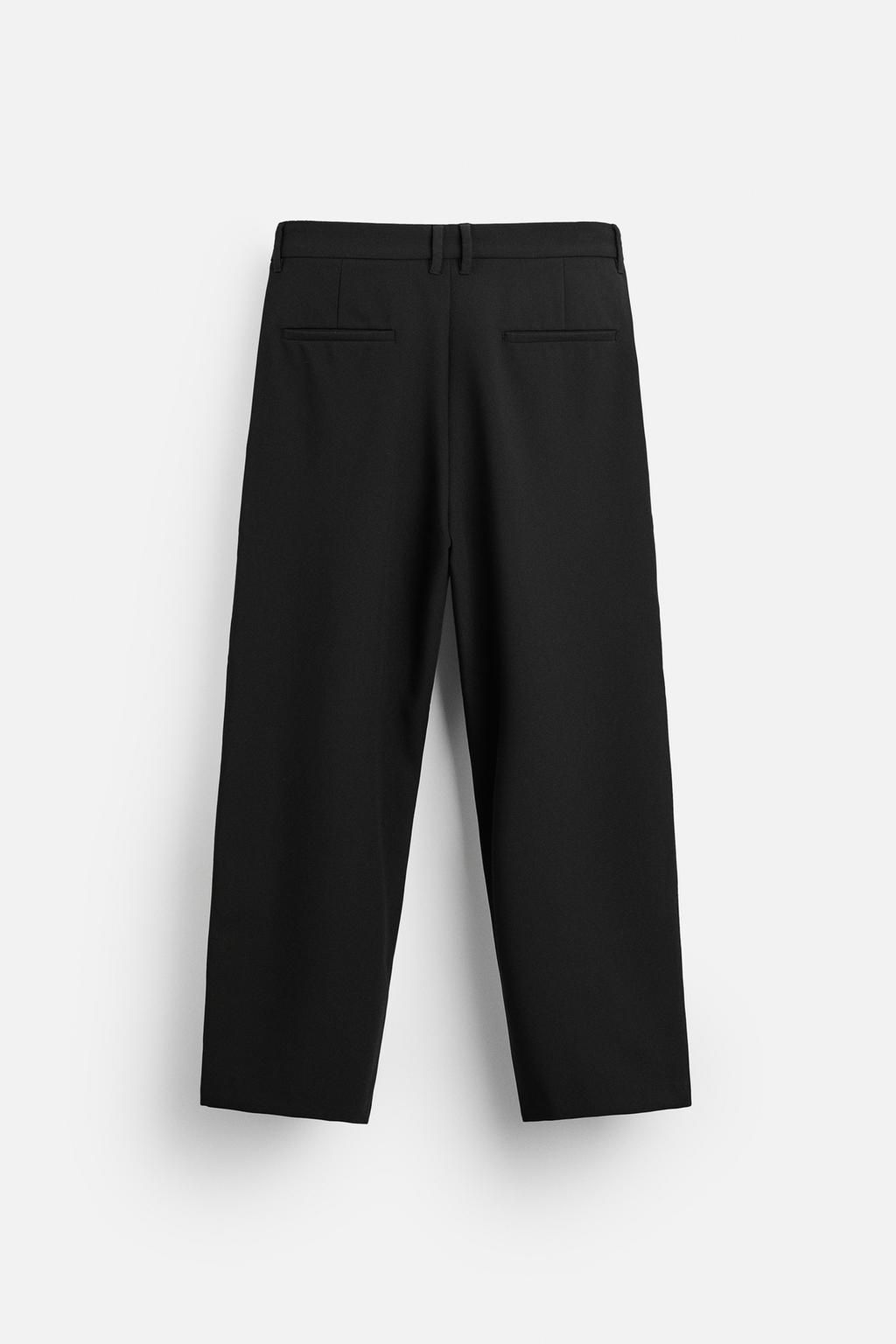 RELAXED FIT PLEATED TROUSERS - Zara фото 7