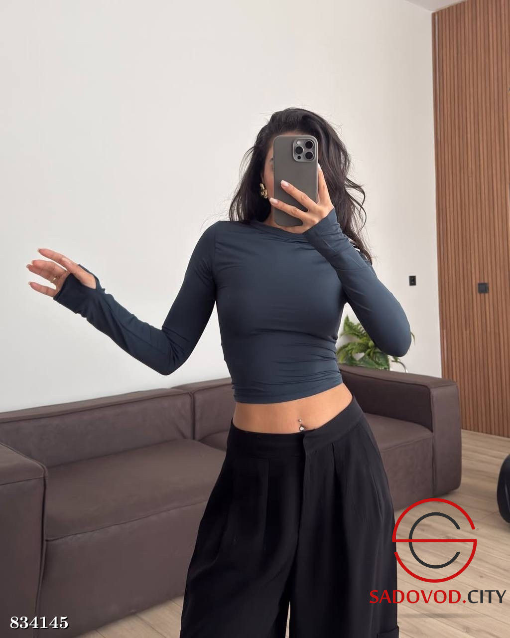 Лонгслив женский однотонный - Bruno фото 7