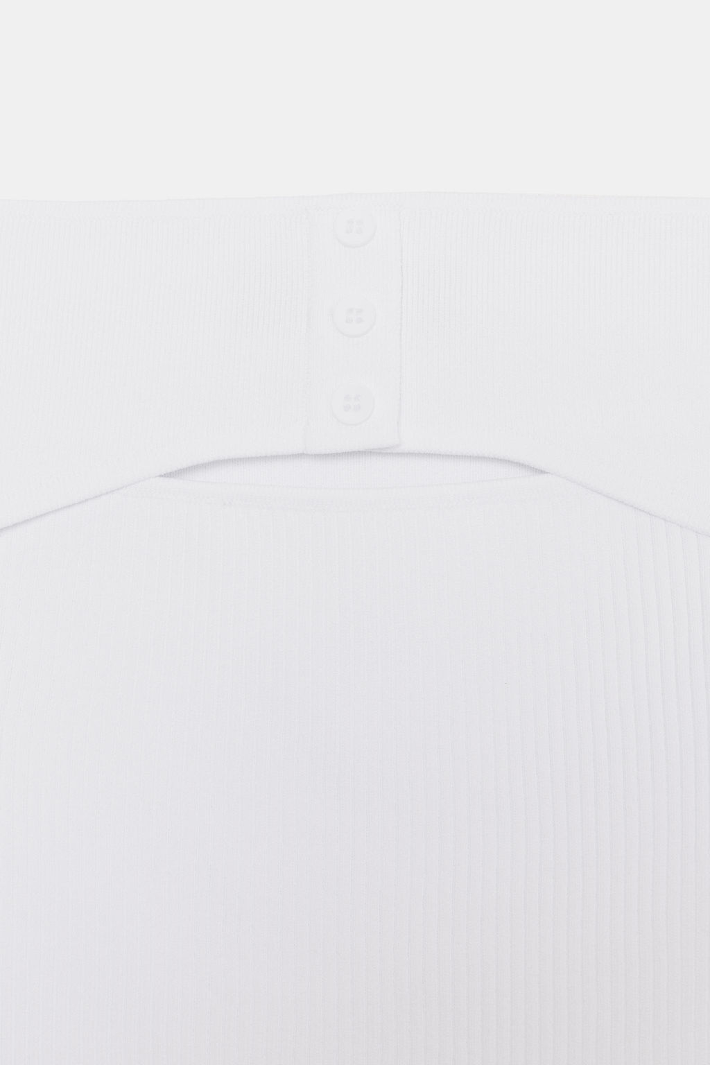 TOP AJUSTADO PUNTO CUT OUT / Blanco - Zara фото 6
