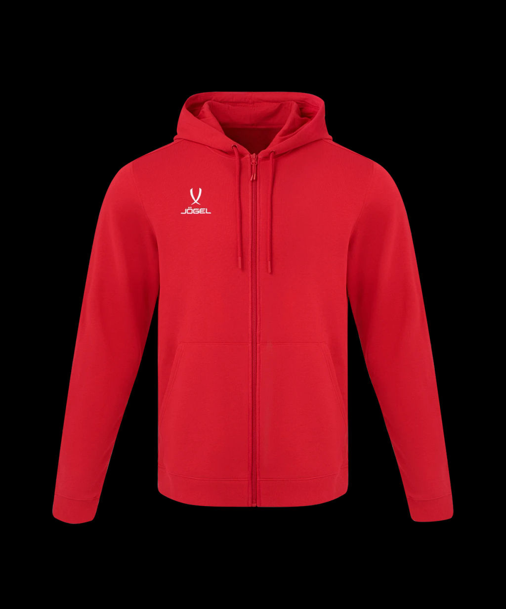 Худи на молнии JOGEL ESSENTIAL Cotton FZ Hoodie, красный, детский  фото 2