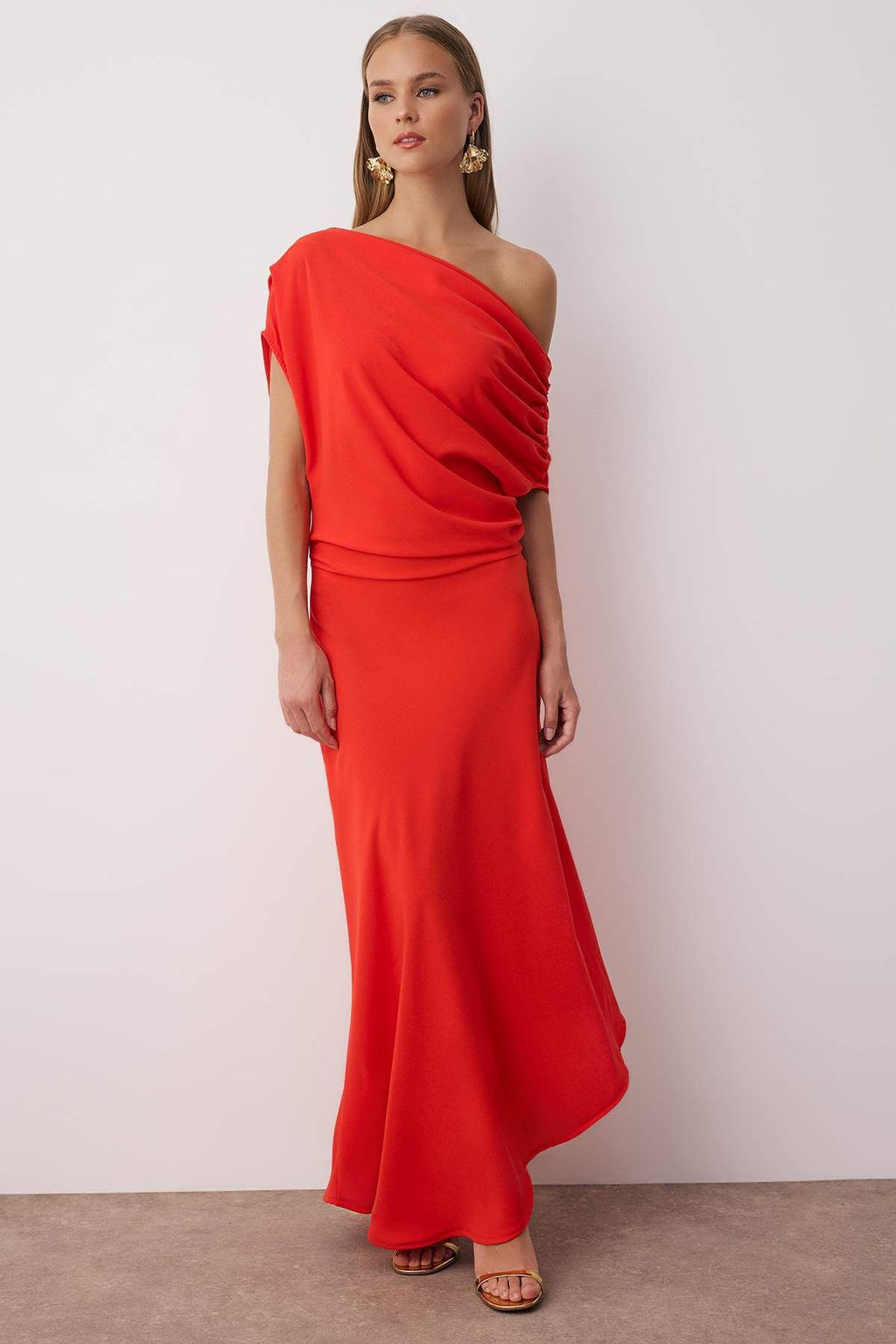 Siyah A Kesim Kay?k Yaka Dokuma Midi S?k Elbise TPRSS25EL00321 - Trendyolmilla фото 12