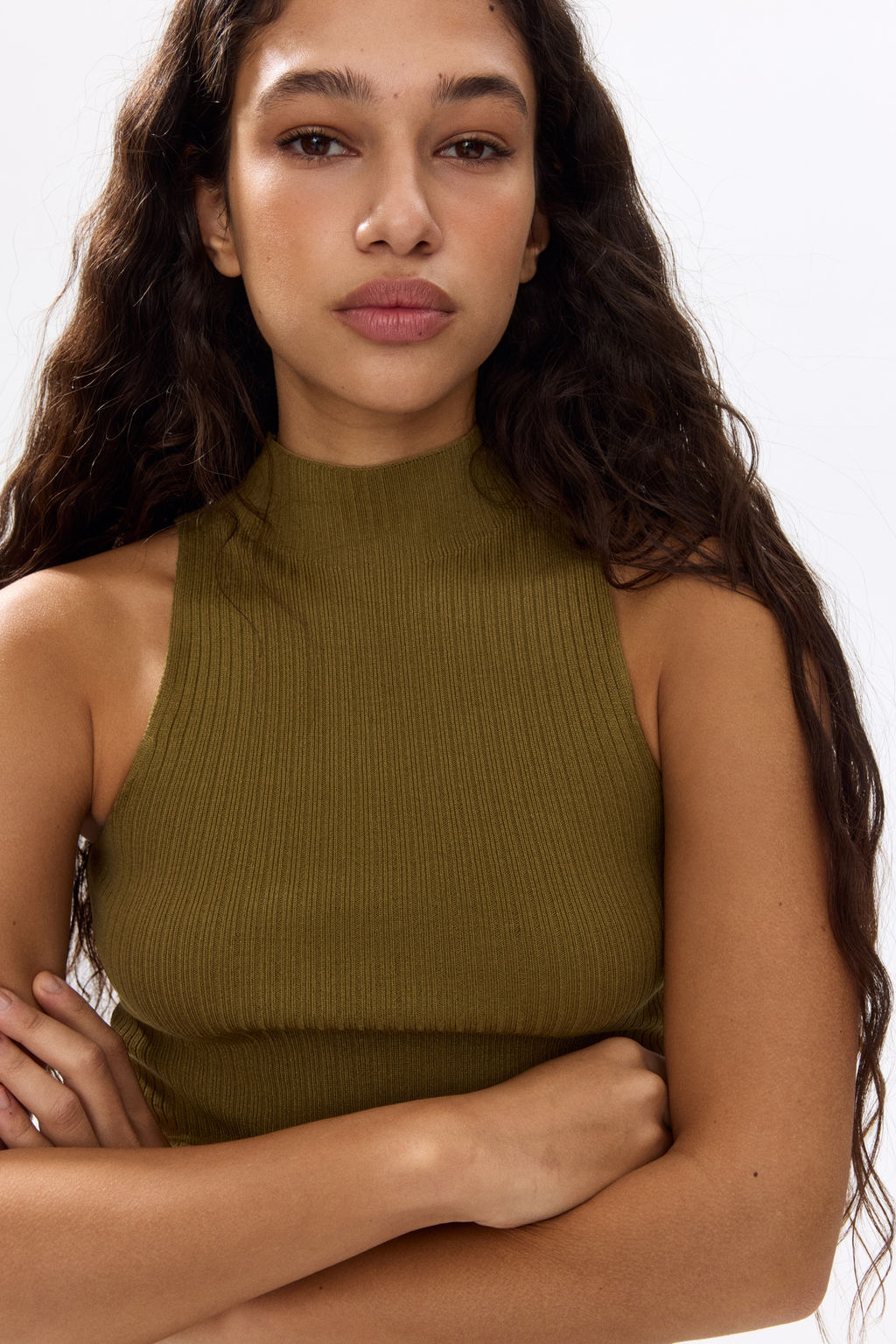 Top de canal? con cuello perkins - H&m фото 5