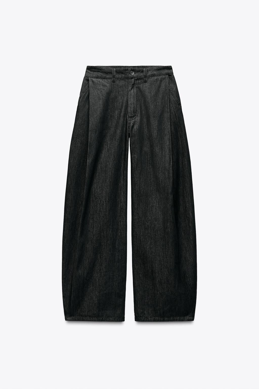 DENIM TROUSERS WITH DARTS - Zara фото 12