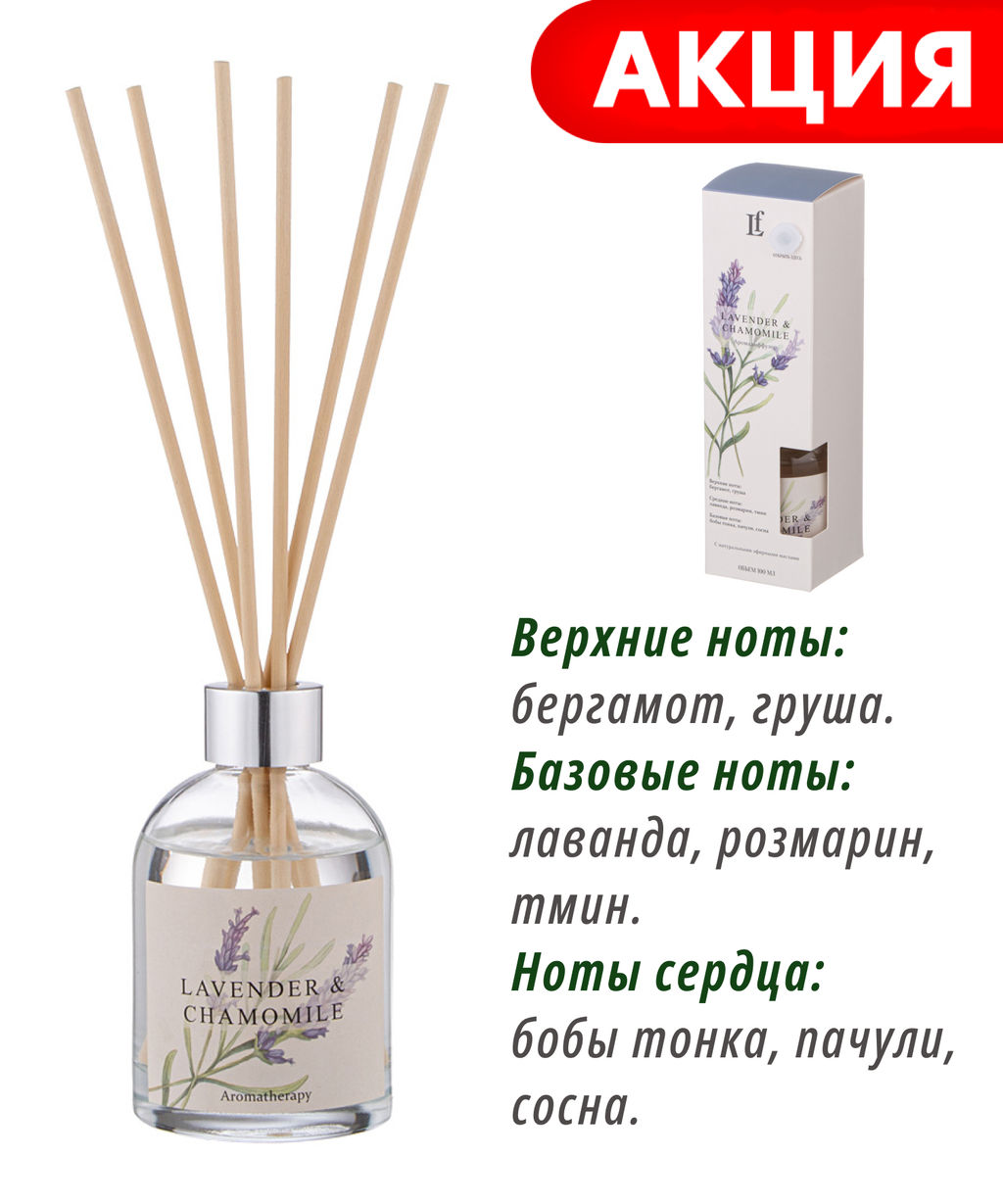 ДИФФУЗОР АРОМАТИЧЕСКИЙ LAVENDER освежитель