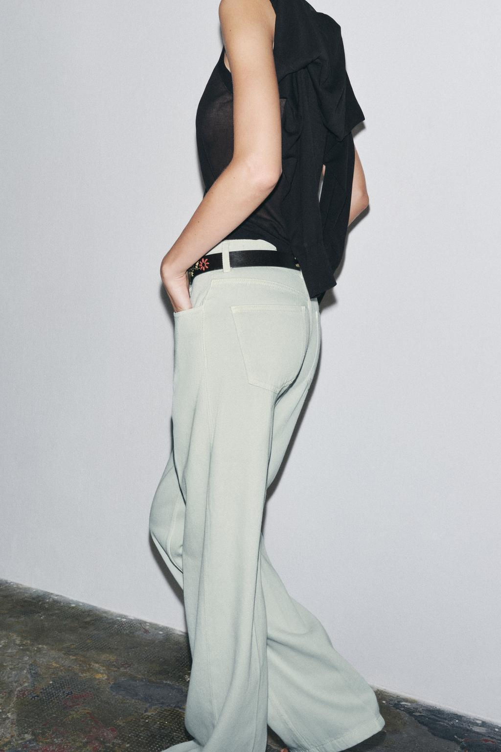 ZW COLLECTION HIGH-WAIST WIDE-LEG JEANS - Zara фото 13