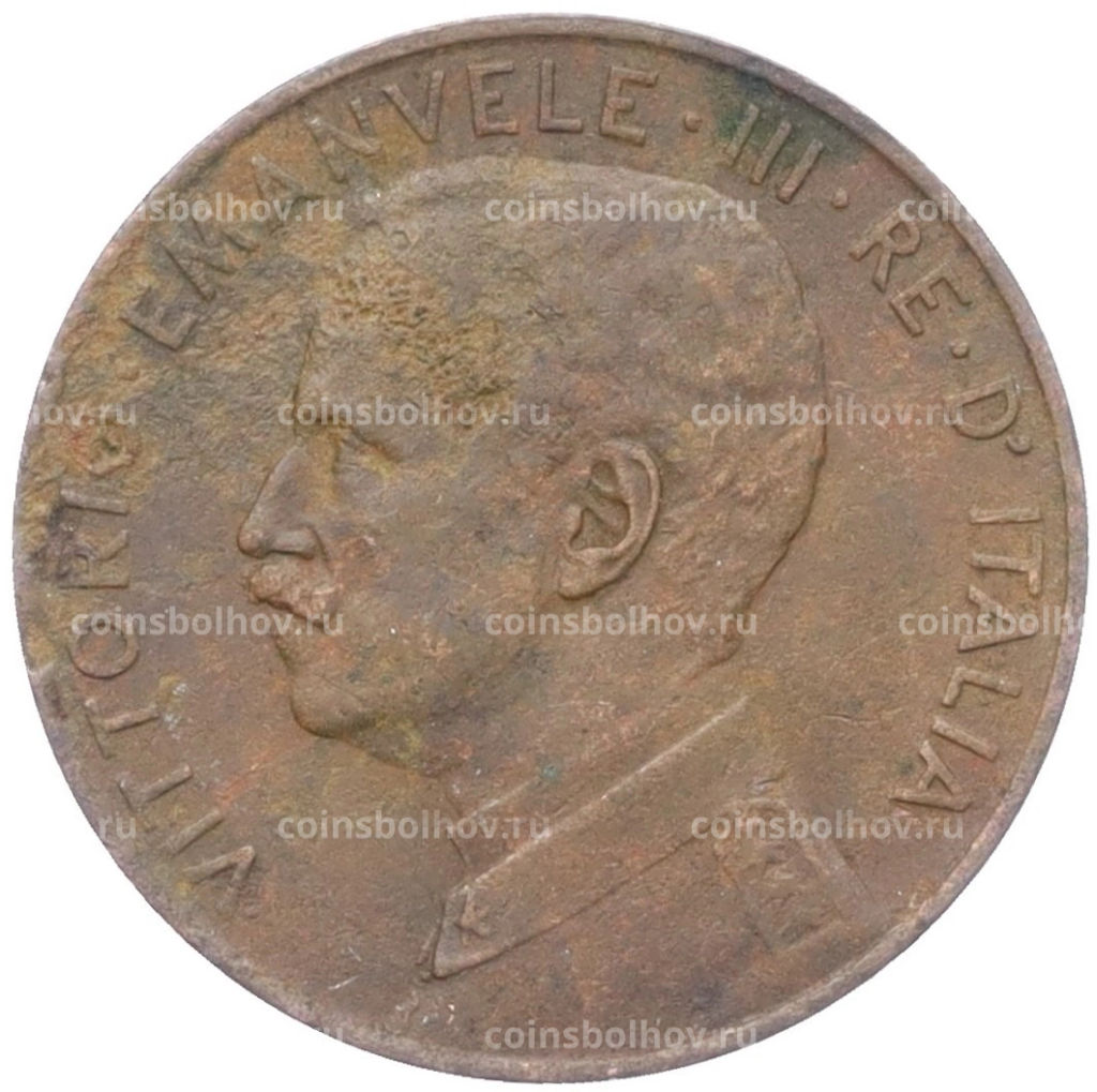 Монета 2 чентезимо 1914 года Италия