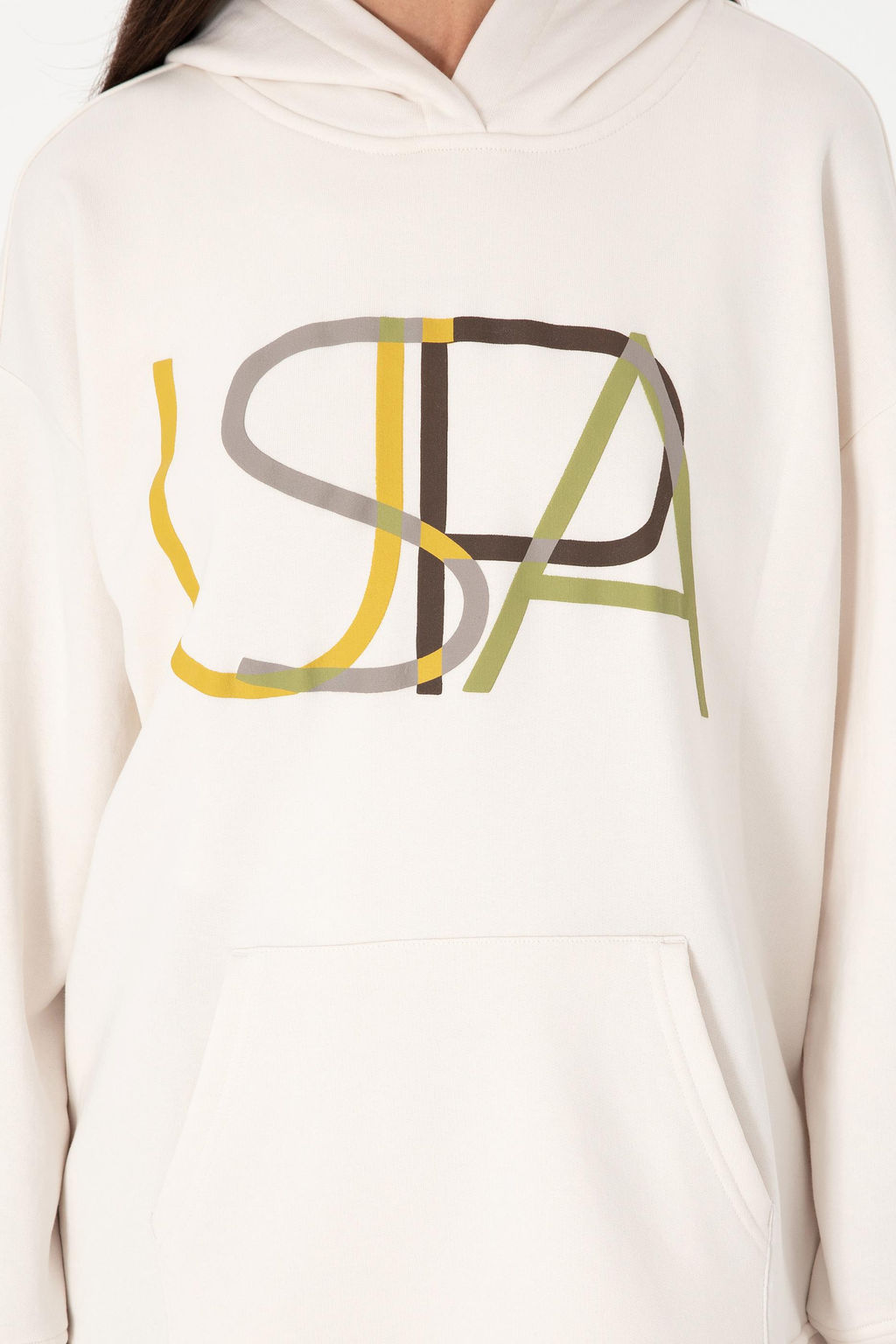 Kad_n Krem Sweatshirt Sepette S_rpriz _ndirim - U.s. polo assn фото 6
