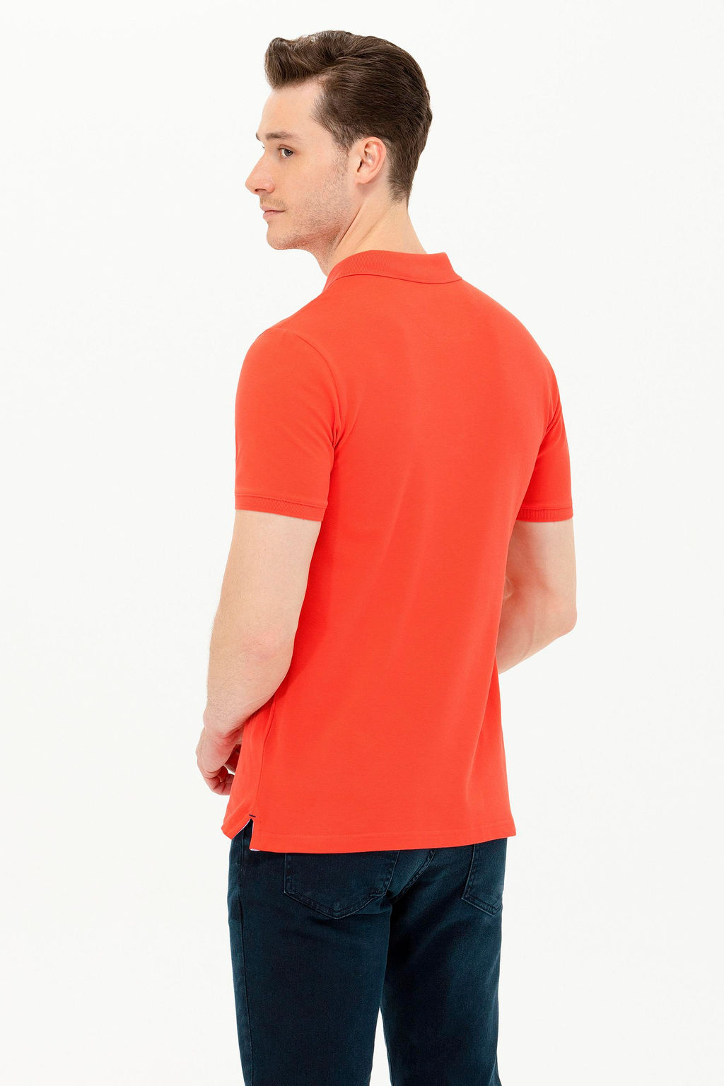 Мужская красная базовая футболка - U.s. polo assn фото 5