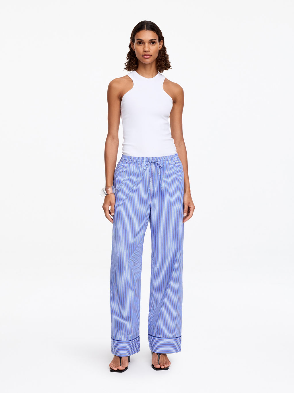 Pantalones de algod?n a rayas - H&m фото 2