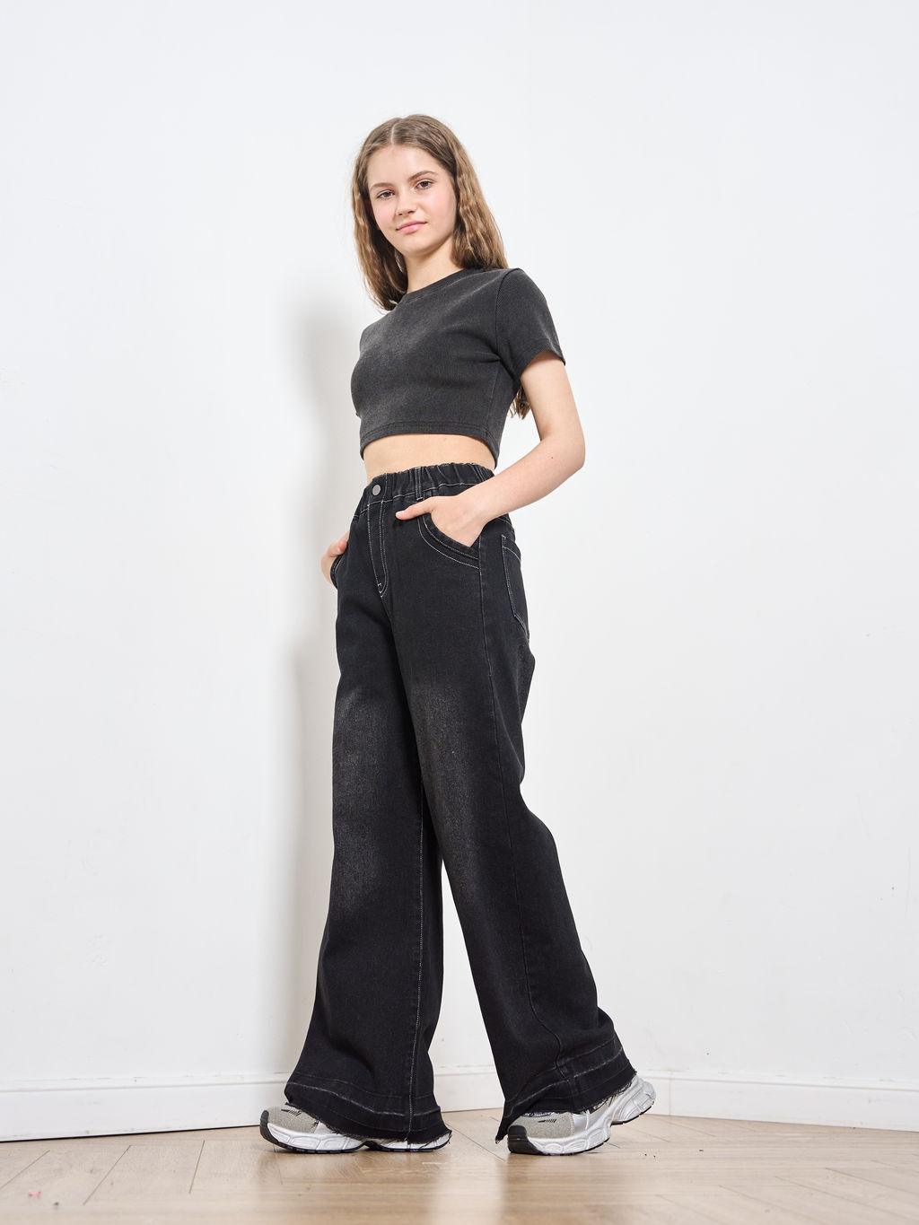 Джинсы-палаццо для девочек - СИНЯЯ МОДА фото 4