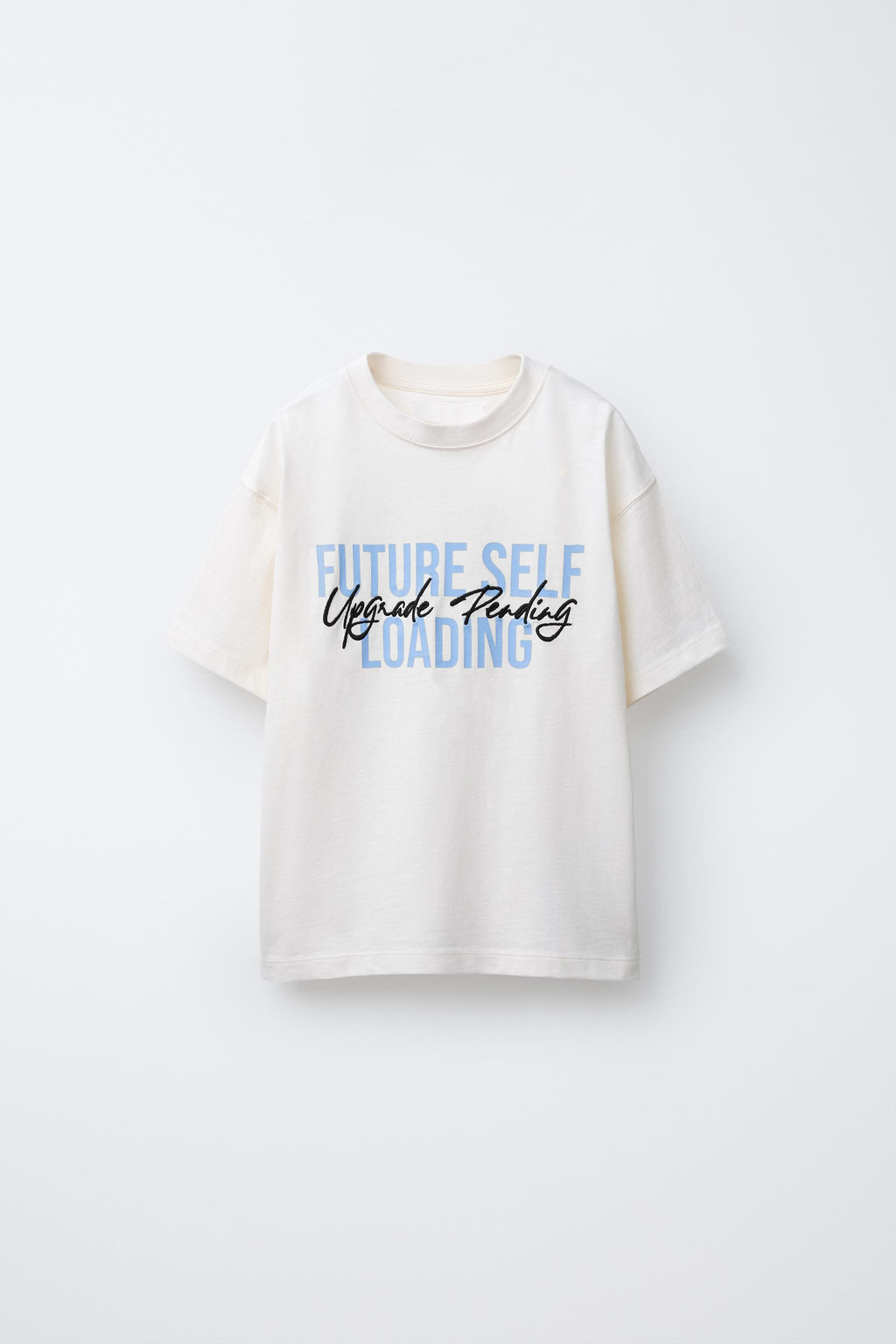 VARSITY SLOGAN AND LABEL T-SHIRT