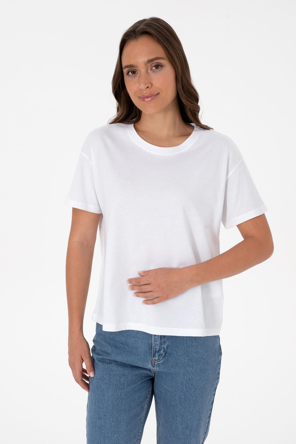 Kad_n Beyaz Ti__rt - U.s. polo assn фото 3