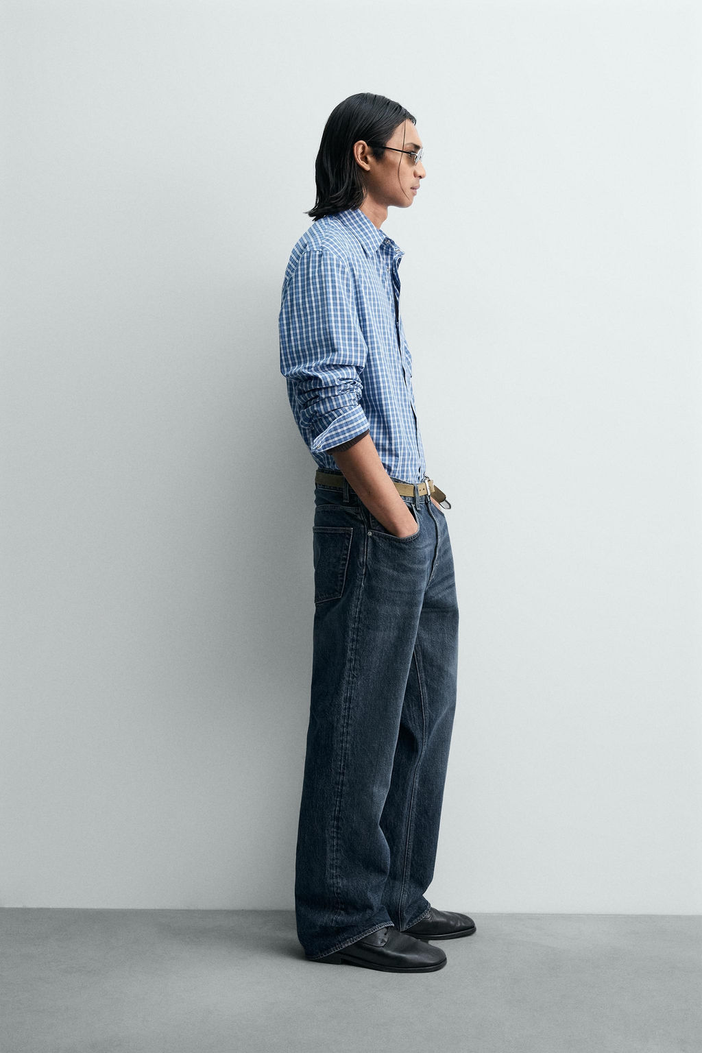 LIMITED EDITION RELAXED FIT CHECKS SHIRT - Zara фото 4