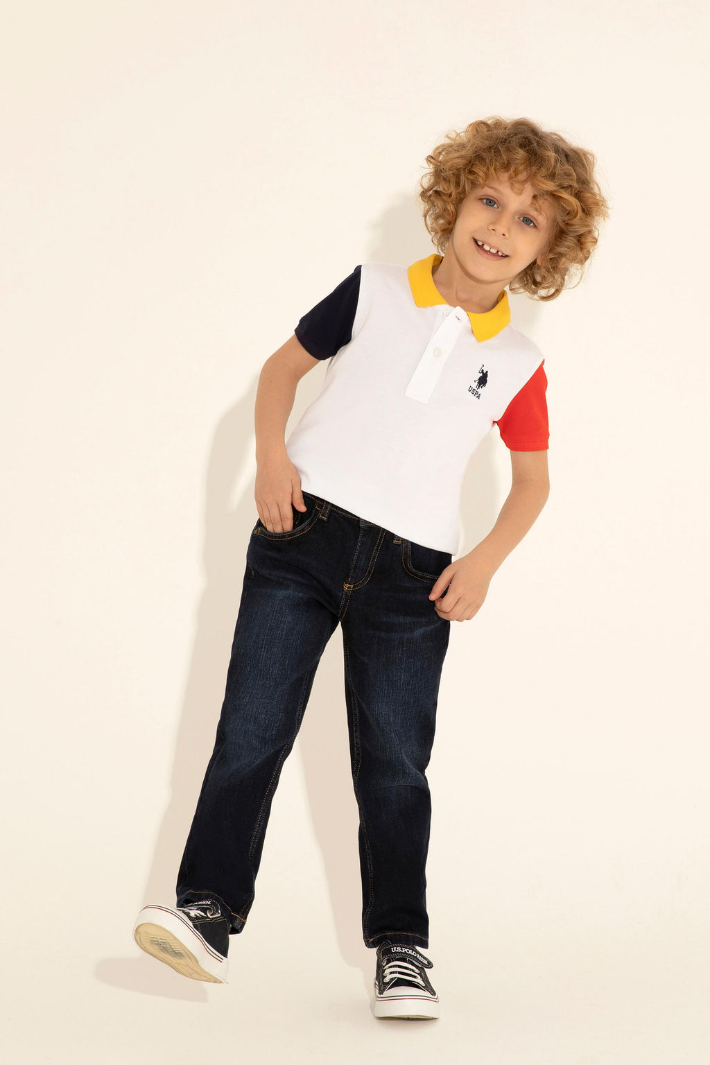 Брюки джинсовые U.s. Polo Assn для мальчика синие  фото 9