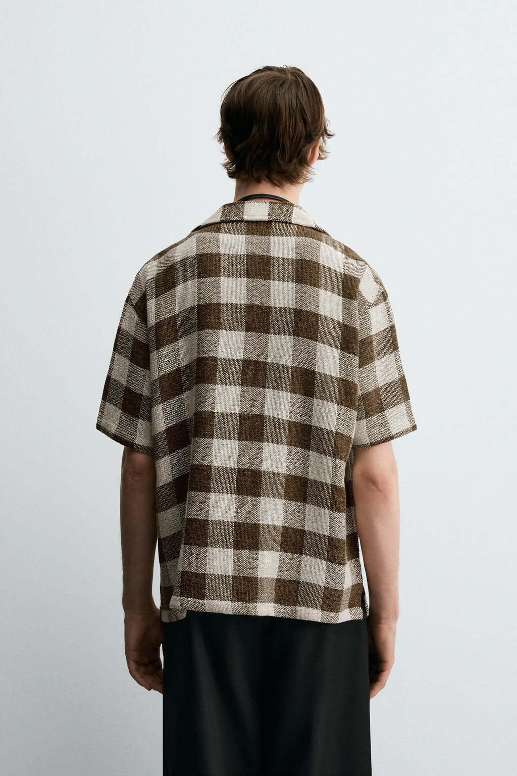 TEXTURED CHECK SHIRT - Zara фото 3