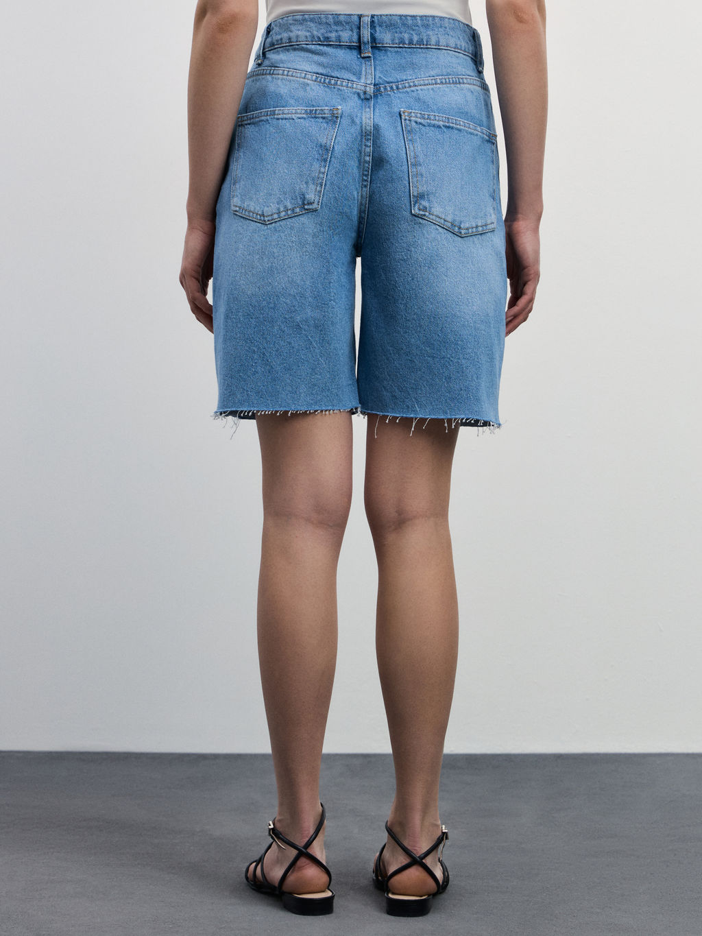 Джинсовые шорты прямые / Zarina  фото 5