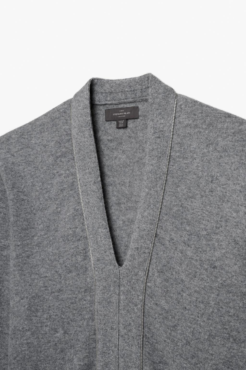 WOOL ZIP-UP SWEATER X STEFANO PILATI - Zara фото 3