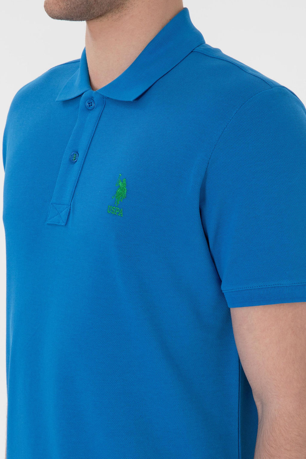 Erkek Slim Fit Polo Yaka Kobalt Basic Ti__rt Sepette S_rpriz _ndirim - U.s. polo assn фото 7