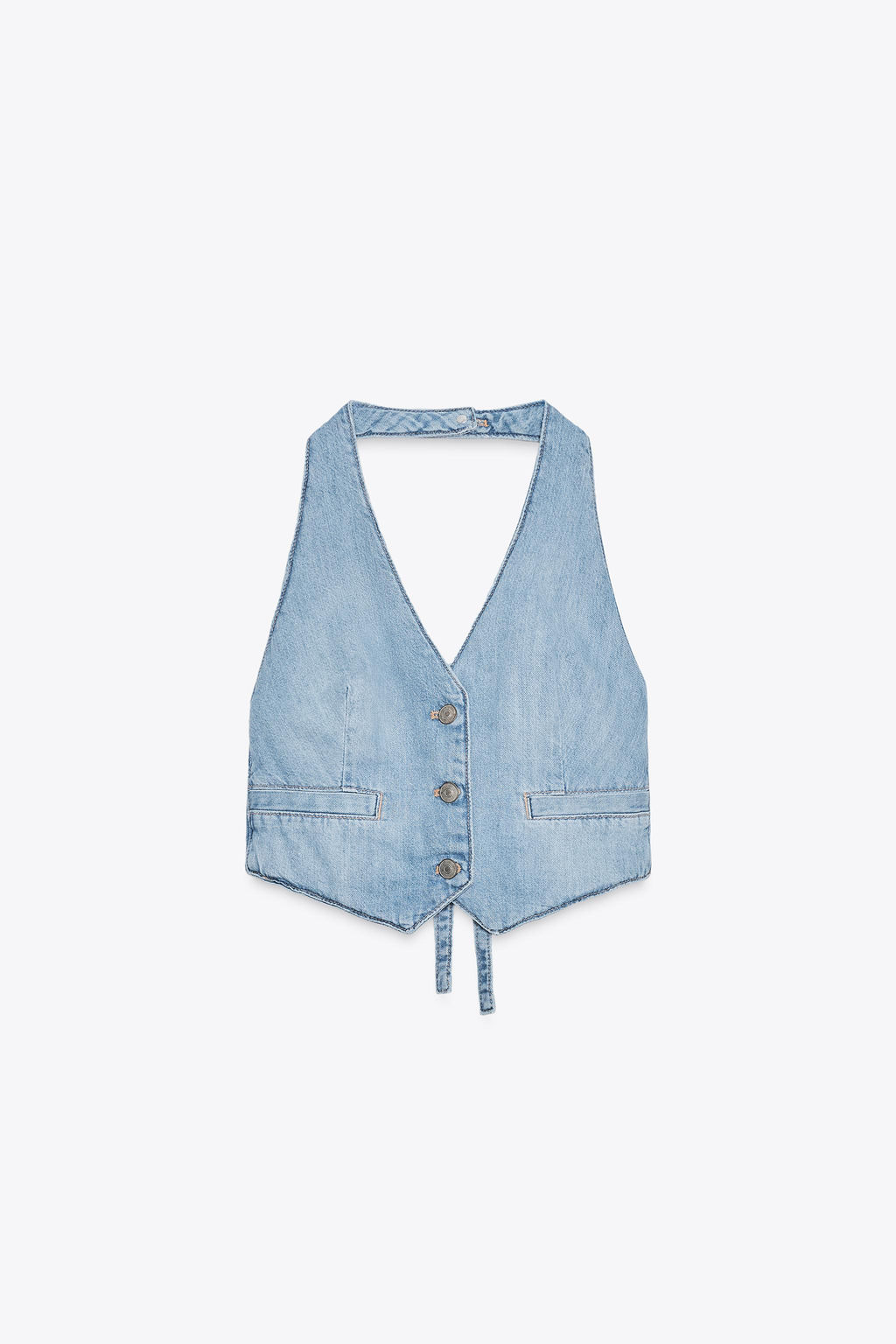 TRF DENIM WAISTCOAT TOP - Zara фото 6