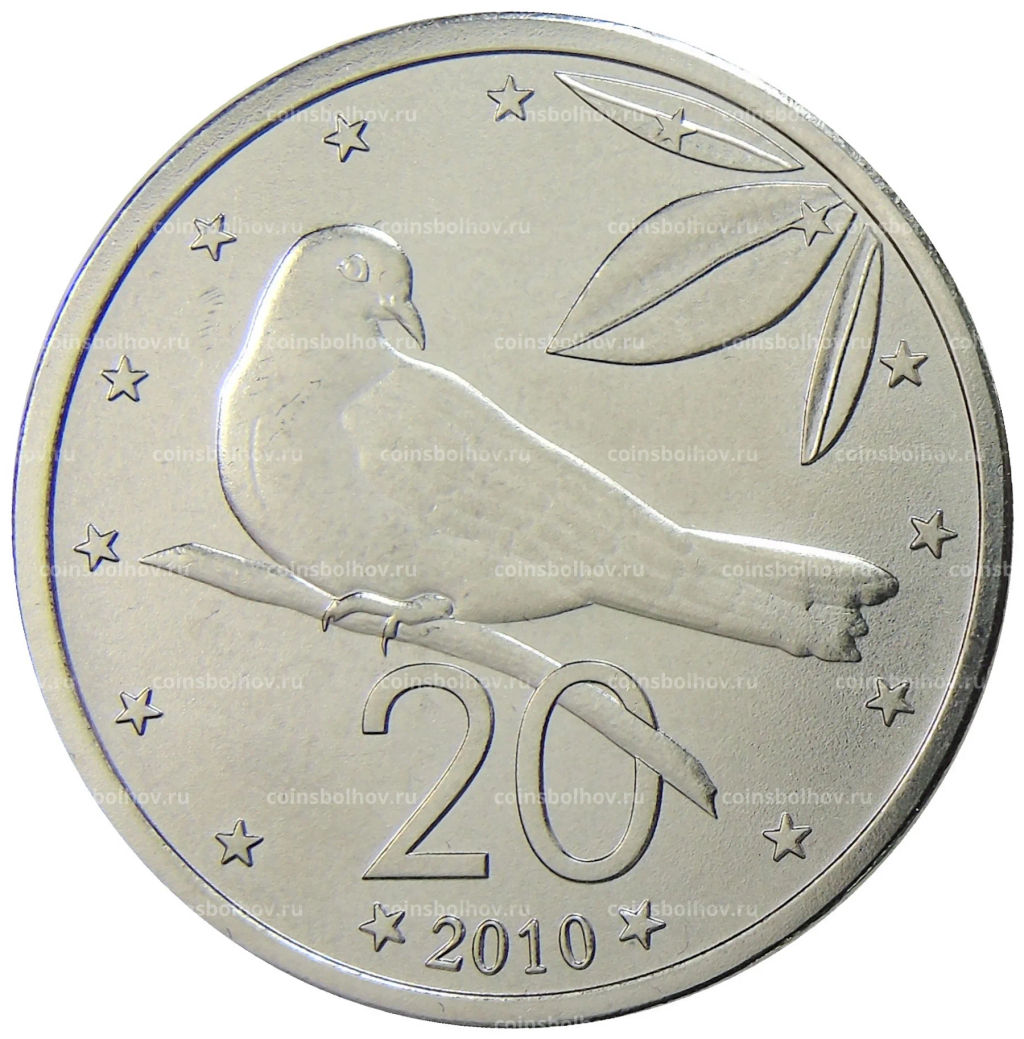 20 центов 2010 года Острова Кука