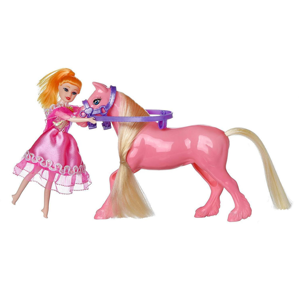 Игровой набор ABtoys Моя лошадка Куколка и лошадка 3 вида  фото 8