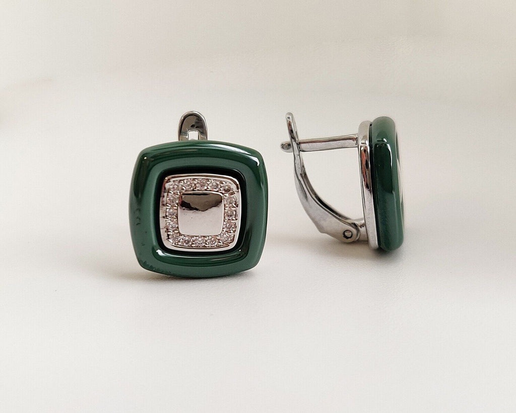 Серьги с керамикой