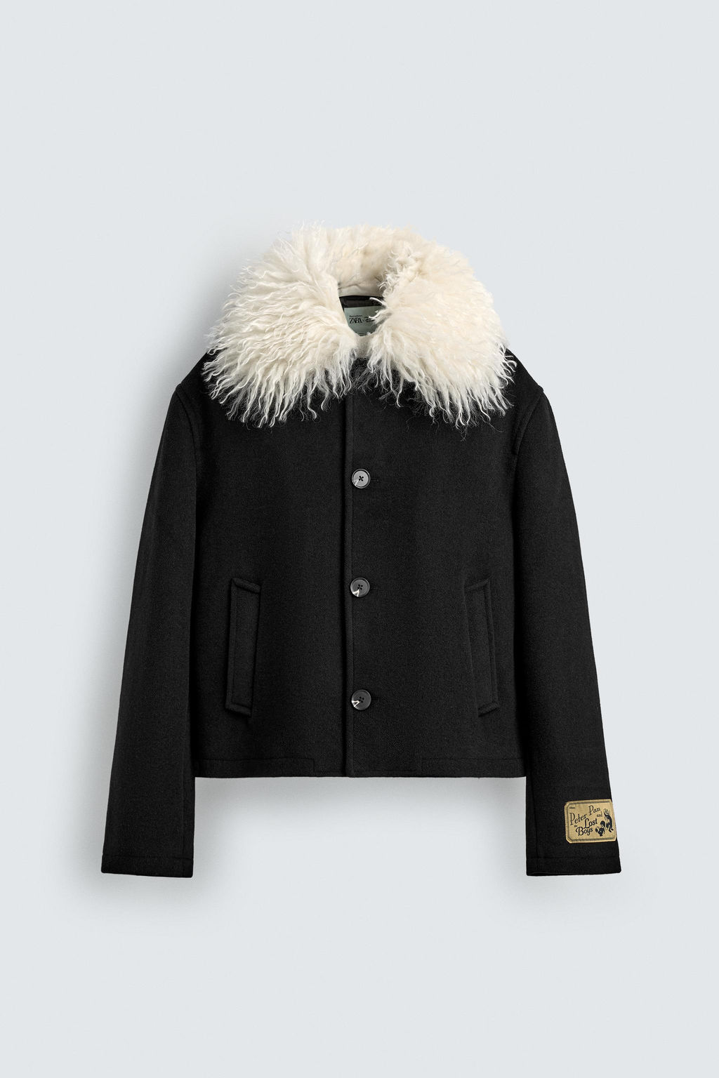 SHORT COMBINED COAT HARRY LAMBERT FOR ZARA X DISNEY  фото 8