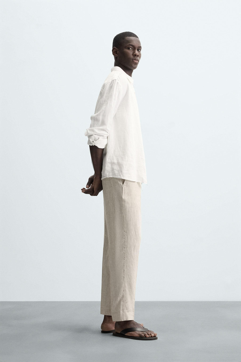 100% LINEN TROUSERS - Zara фото 4