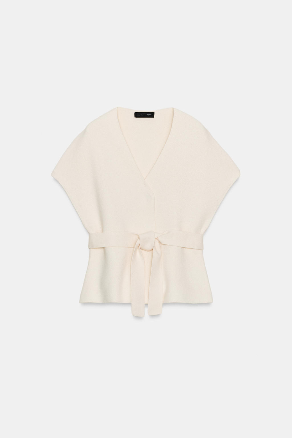 KNIT WAISTCOAT WITH BELT - Zara фото 5