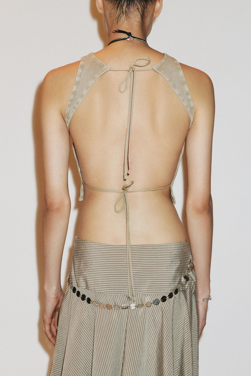 OPEN-BACK RIB T-SHIRT - Zara фото 11